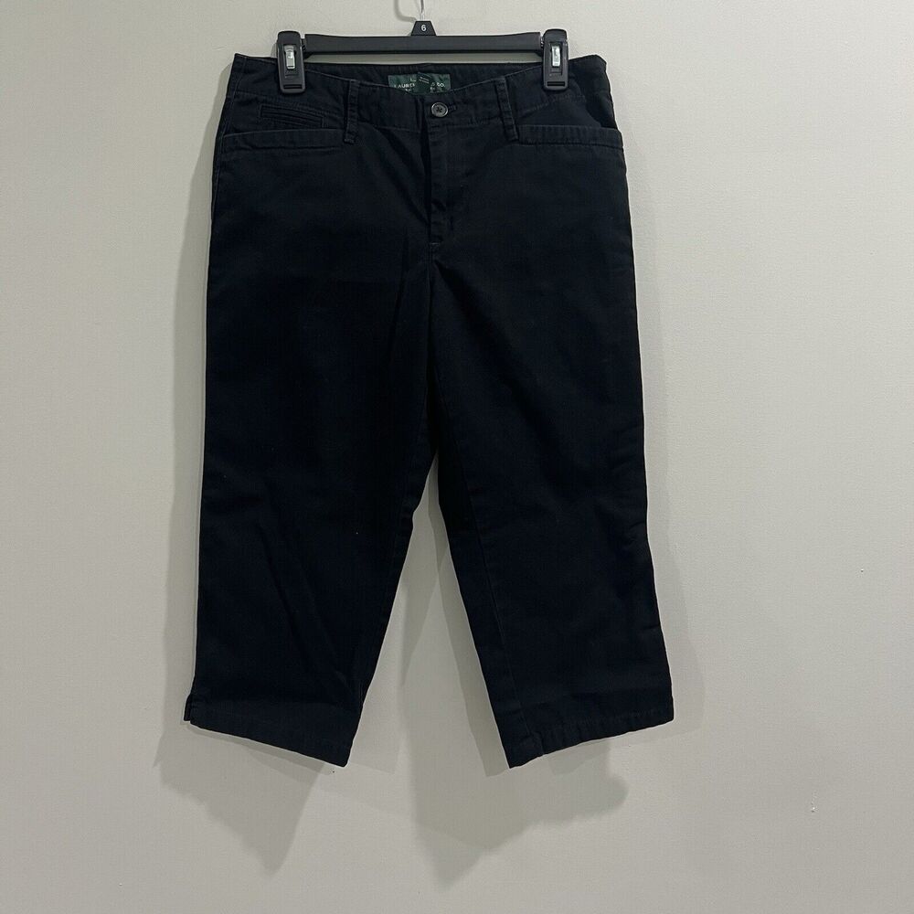 Lauren Jeans Co Ralph Lauren Capri‎ Black Cropped Pants Size 6
